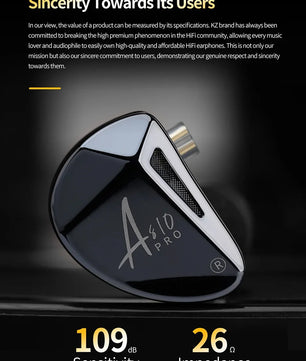 KZ AS10 PRO Earphones 5BA IEMs In-Ear Monitors HiFi Headphones Wired Earbuds with Silver-plated Cable for Audiophiles Musicians