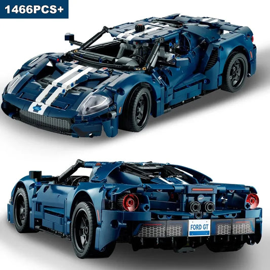 2024 Technical Forded GT Speed Sports Car Building Blocks Set Model MOC Racing Vehicle Assemble Toys Bricks for Kids Adult Gifts