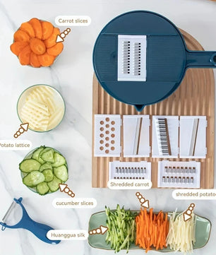 9 in 1 Vegetable Cutter Multi-Functional Potatoes Manually Cut Shred Slicer Grater Kitchenware Acceesories Tools