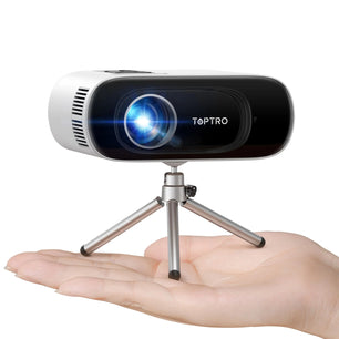 TOPTRO Mini Projector Full HD Support 1080P 16000 Lumens Auto Keystone WiFi Bluetooth Video Projector Portable Home Theater