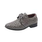 Boys Leather Shoes for Party Wedding Shows Catwalk Cool Lace-up Classic Kids Fashion Casual Shoes Loafers 2023 Children Dress PU