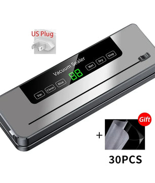 Electric Vacuum Sealer Food Storage Seal Touch Button Dry/Wet Built-in Cutter Kitchen Food Sealing Vacuum packaging machine
