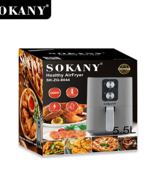 Multifunctional Air Fryer Home 5.5L Smokeless Low Fat High Power Electric Roast Chicken & French Fries Healthy