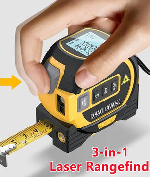 3-in-1 Laser Tape Measure – High-Precision Rangefinder