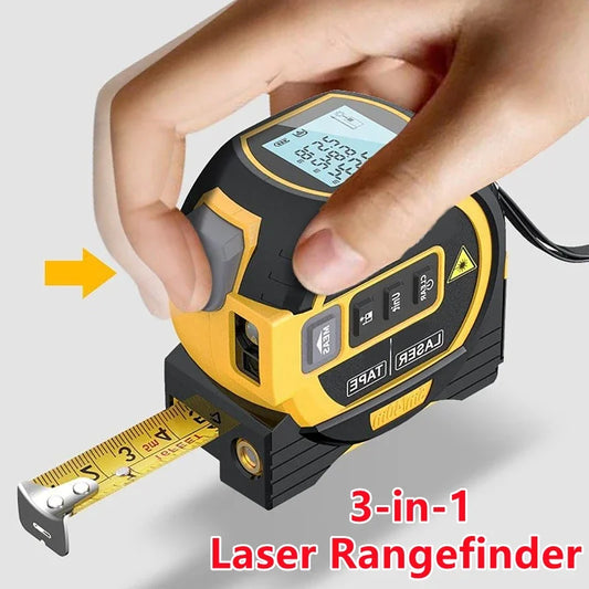 3-in-1 Laser Tape Measure – High-Precision Rangefinder