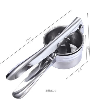 Stainless Steel Potato Masher & Vegetable Juicer