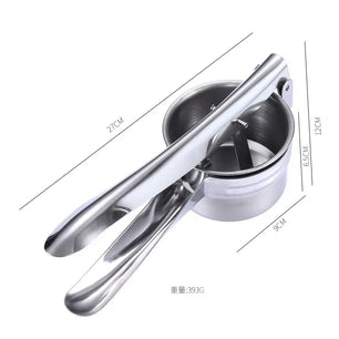 Stainless Steel Potato Masher & Vegetable Juicer