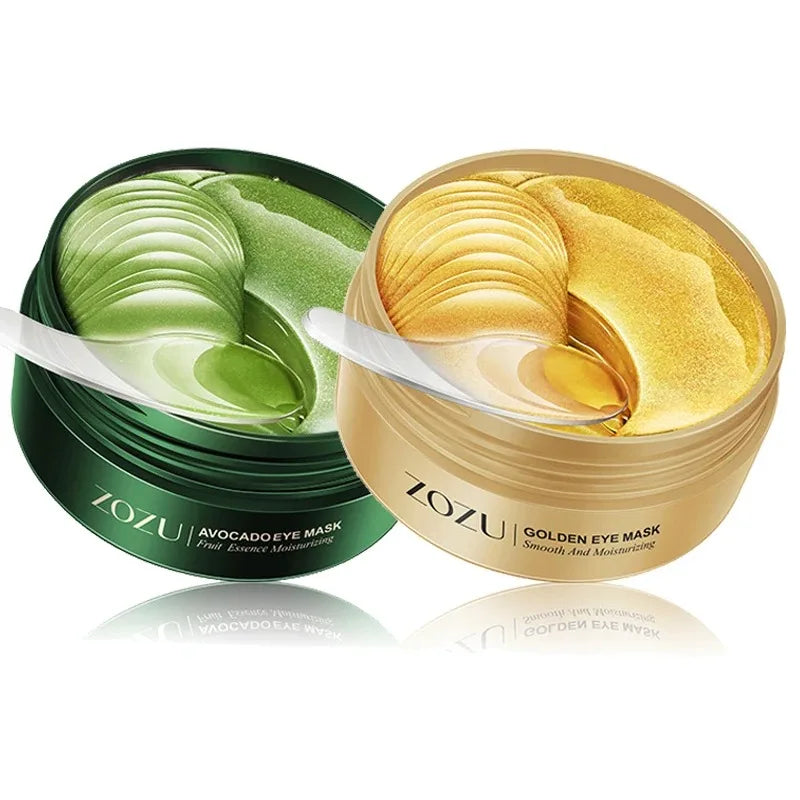 60pcs/120pcs Avocado Golden Collagen Eye Mask Anti Dark Circles