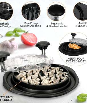 Chicken Shredder Tool: BPA-Free, Anti-Slip Meat Chopper for Kitchen