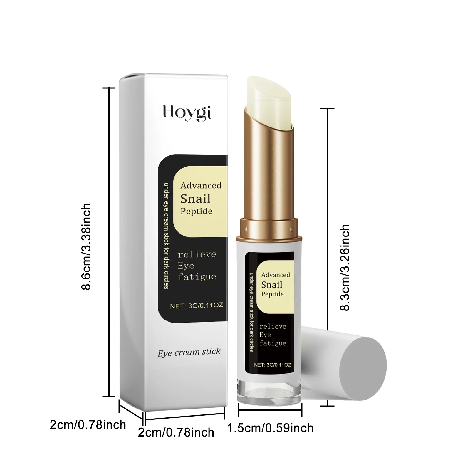 Snail Eye Cream Stick Collagen Fade Fine Lines Wrinkle Lightening Dark Circles