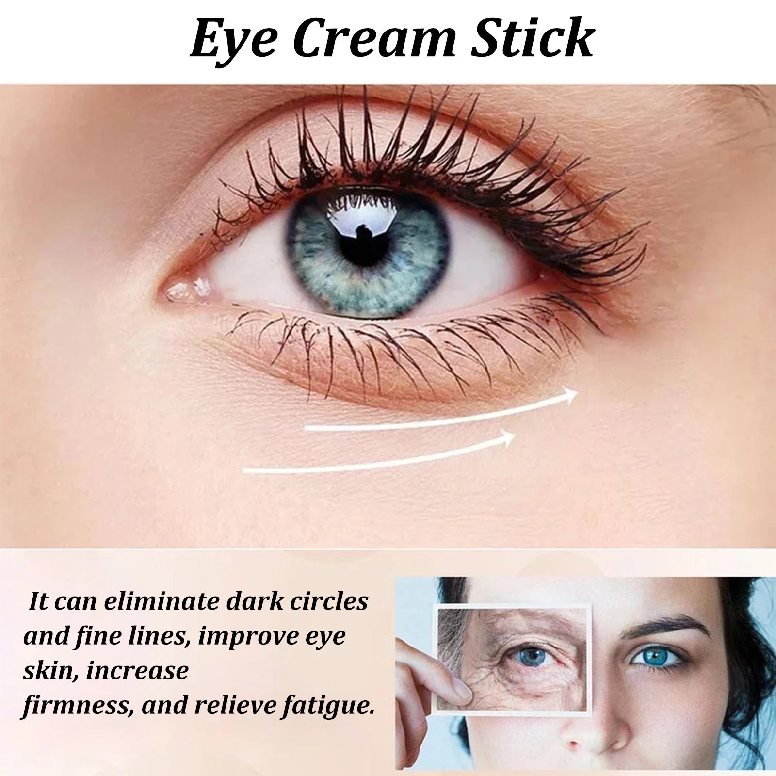 Snail Eye Cream Stick Collagen Fade Fine Lines Wrinkle Lightening Dark Circles