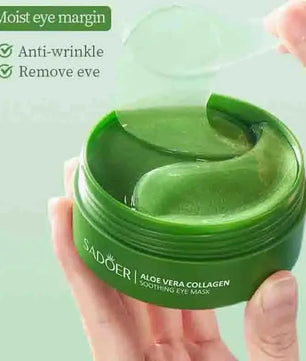 60pcs Aloe Vera Collagen Eye Mask Anti Dark Circles Eyes Bags Moisturizing