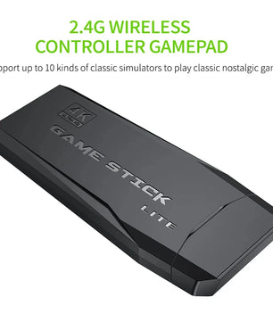 M8+64 Game Console Built-in 20000 + 64GB Two-person Wireless Controller 2.4G Stick 4K HD PS1 GBA Video Children's Christmas Gift