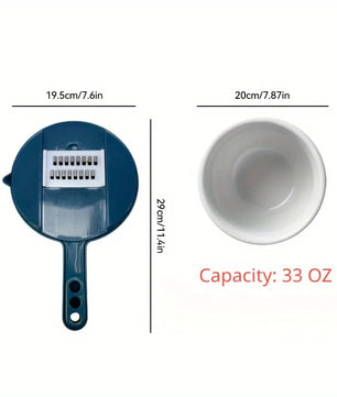 9 in 1 Vegetable Cutter Multi-Functional Potatoes Manually Cut Shred Slicer Grater Kitchenware Acceesories Tools
