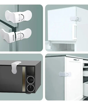 Baby Safety Drawer Lock Security Protection Anti-Pinching Hand Cabinet Drawer Lockers Baby Safety Accessories Buckle for Child