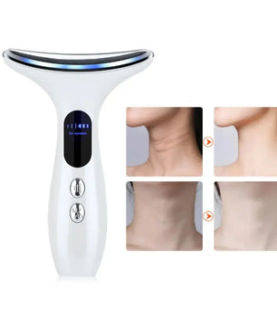 EMS Microcurrent Chin Lifting Face Neck Beauty Device LED Photon Firming Rejuvenation Anti Wrinkle Skin Care Facial Massager