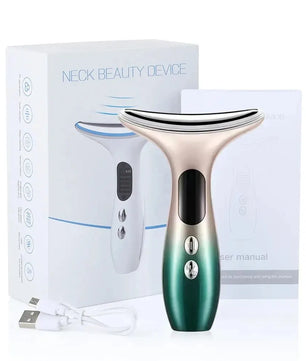 EMS Microcurrent Chin Lifting Face Neck Beauty Device LED Photon Firming Rejuvenation Anti Wrinkle Skin Care Facial Massager