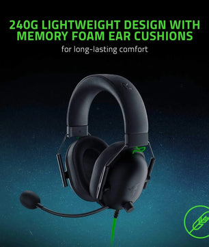Razer BLACKSHARK V2 X Headphones E-sports Game Headset with Microphone 7.1 Surround Sound Video Gaming Earphone Wired for PC PS5