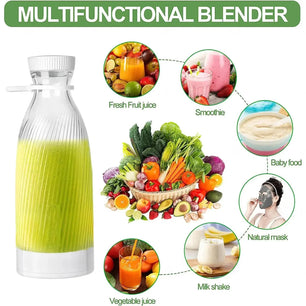 Newly design fresh fruits mixer smoothie bottle mini fast juice juicer portable blender