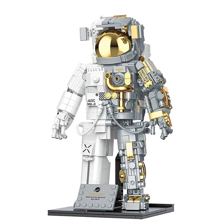 900PCS MOC Spaceman Astronaut Model Building Blocks Mechanical Exploring Adventure Assemble Bricks Puzzle Toy Christmas Gift Kid