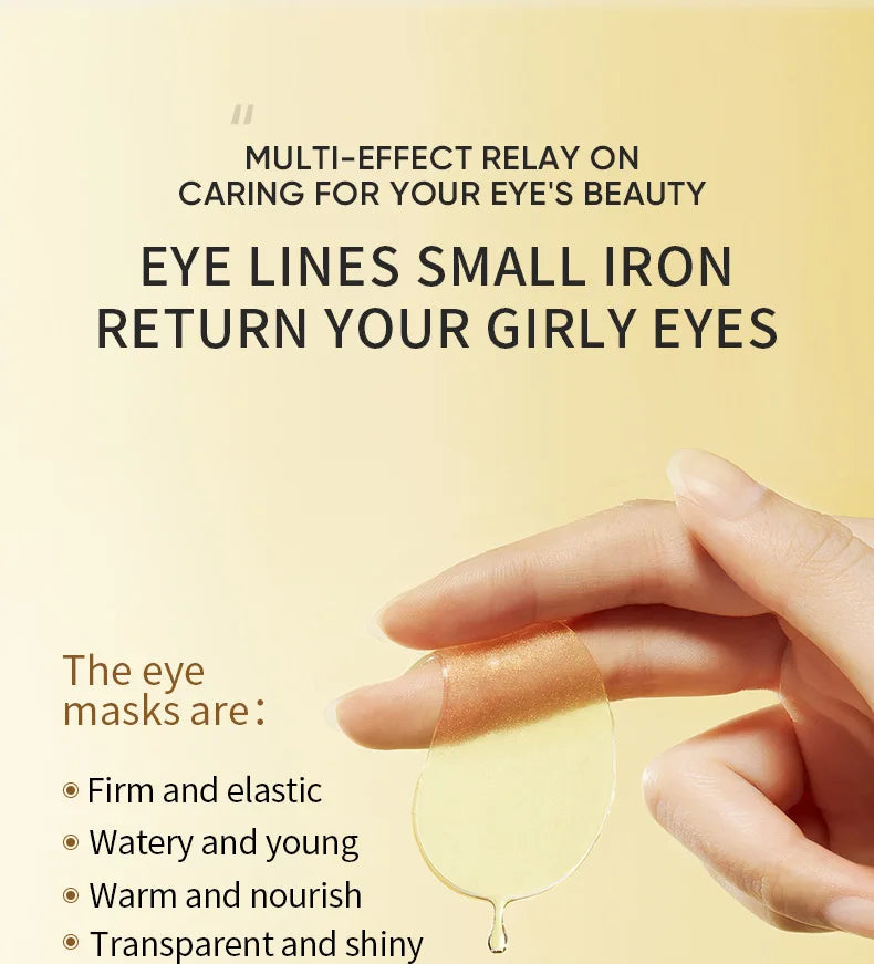 60pcs/120pcs Avocado Golden Collagen Eye Mask Anti Dark Circles