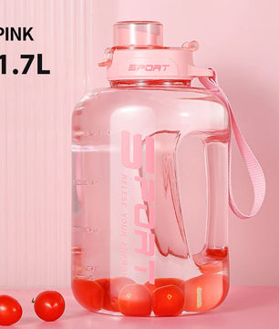 Water Bottle Large Sports Water Bottle Travel Kettle Large Fitness Gym Portable Capacity with Straw Leakage-Proof Cup Drinkware