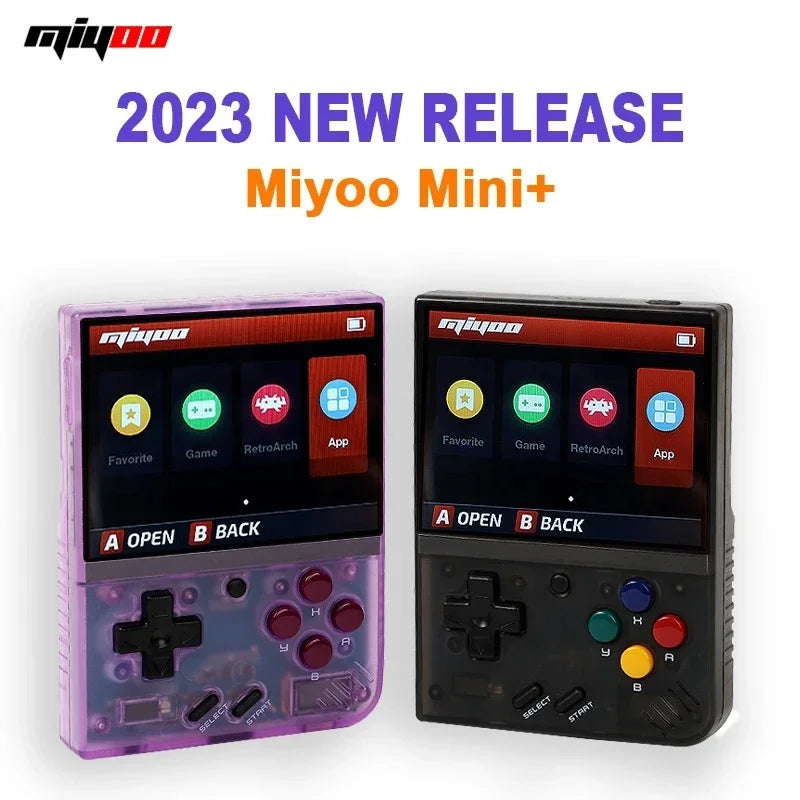 NEW Miyoo mini + Miyoomini Plus 3.5'' IPS OCA Portable 128GB Video Game Consoles ARM-Cortea-A7 3000mAh Support More Retro Game