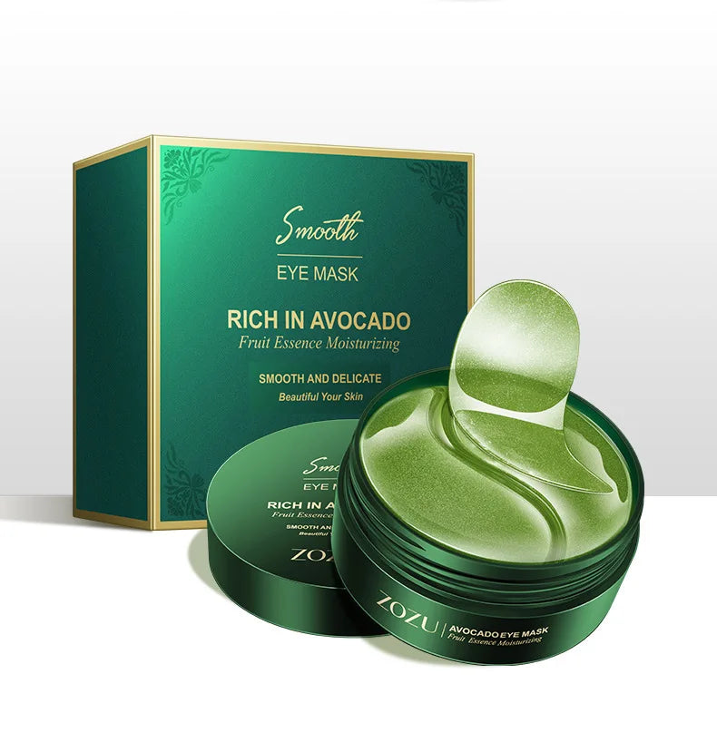 60pcs/120pcs Avocado Golden Collagen Eye Mask Anti Dark Circles