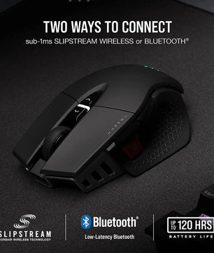 Corsair M65 RGB Ultra Wireless Tunable FPS Wireless Gaming MouseSub-1ms Slipstream Wireless Technology 26,000 DPI -White/Black