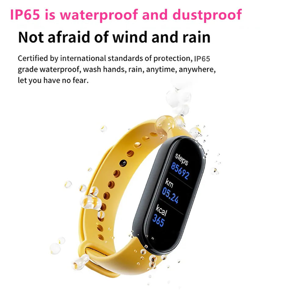 M6 Smart Watch Men Women Fitness Smart Bracelet Sports Band Heart Rate Blood Pressure Monitor Waterproof Multi-function Watches