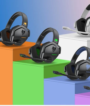 NUBWO G06 Dual Wireless Gaming Headset with Microphone for PS5, PS4, PC, Mobile, Switch, 2.4GHz Bluetooth 5.3 Gaming Headphones