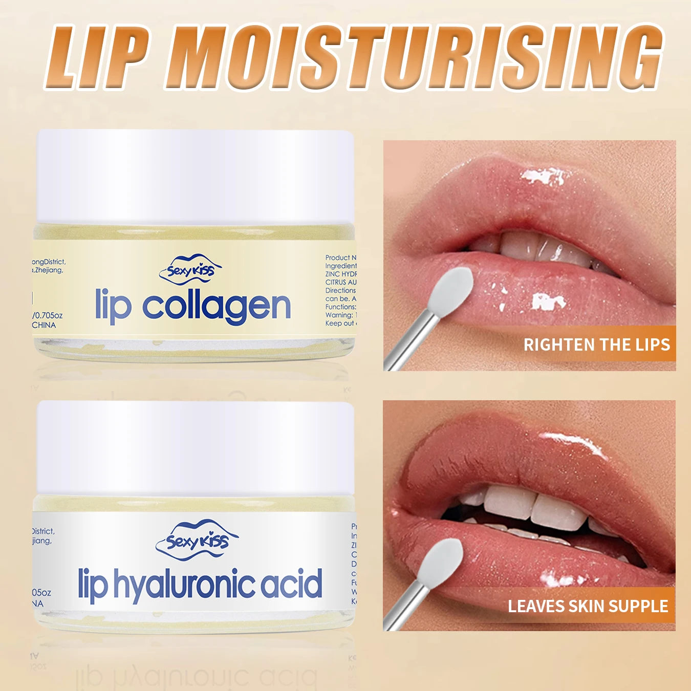 Hyaluronic acid collagen Sleep lip mask 20g deep hydration lasting moisturizing