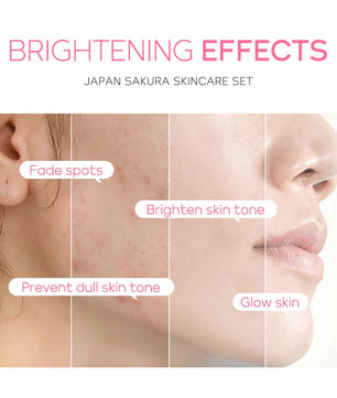 3pcs/set LAIKOU Vitamin C 24K Golden Sakura Skin Care Sets Face Cream