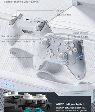 MACHENIKE G5 Pro Gaming Controller Three Mode Fps Wireless Game Pad Hall Trigger Joystick For Switch Pc Steam Gift