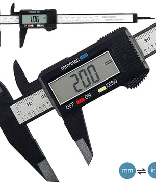 150mm 100mm Electronic Digital Caliper Carbon Fiber Dial Vernier Caliper Gauge Micrometer Measuring Tool Digital Ruler