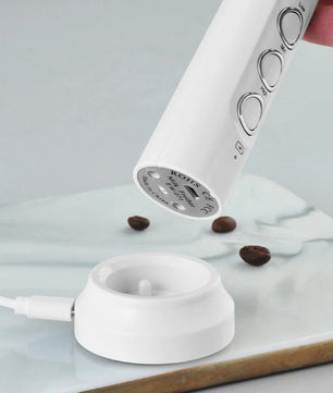 3 In 1 Portable Rechargeable Electric Milk Frother Foam Maker Handheld Foamer High Speeds Drink Mixer Coffee Frothing Wand