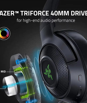 Razer Kraken V3 X - Wired USB Gaming Headset ,HyperClear Cardioid Microphone, 7.1 Surround Sound, RGB Chroma