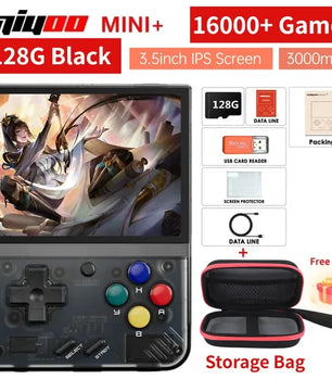 NEW Miyoo mini + Miyoomini Plus 3.5'' IPS OCA Portable 128GB Video Game Consoles ARM-Cortea-A7 3000mAh Support More Retro Game