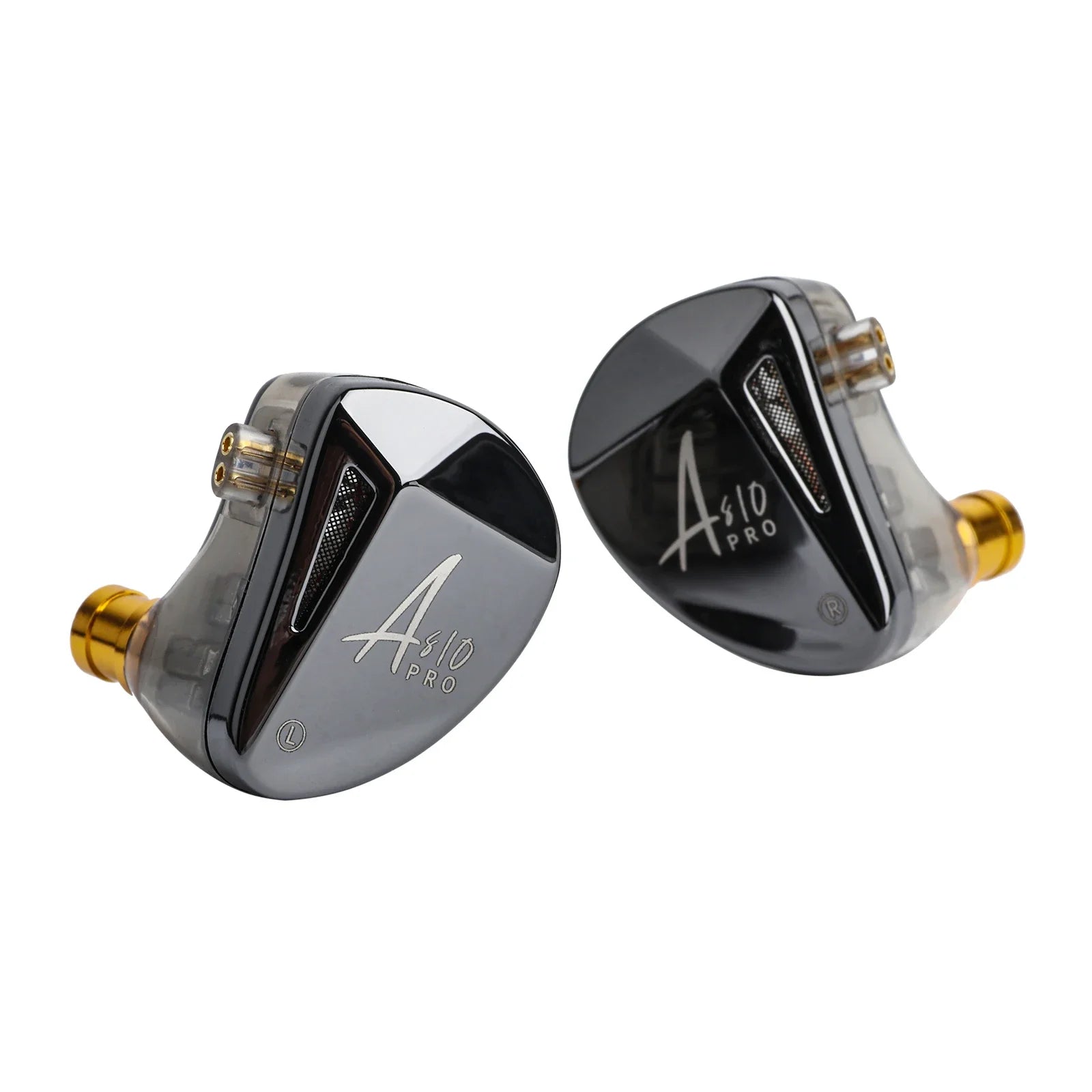 KZ AS10 PRO 5BA IEM In-Ear Monitor HiFi Bass Stereo Earphones Wired Earbuds with Silver-plated Cable for Audiophiles Musicians
