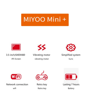 NEW Miyoo mini + Miyoomini Plus 3.5'' IPS OCA Portable 128GB Video Game Consoles ARM-Cortea-A7 3000mAh Support More Retro Game