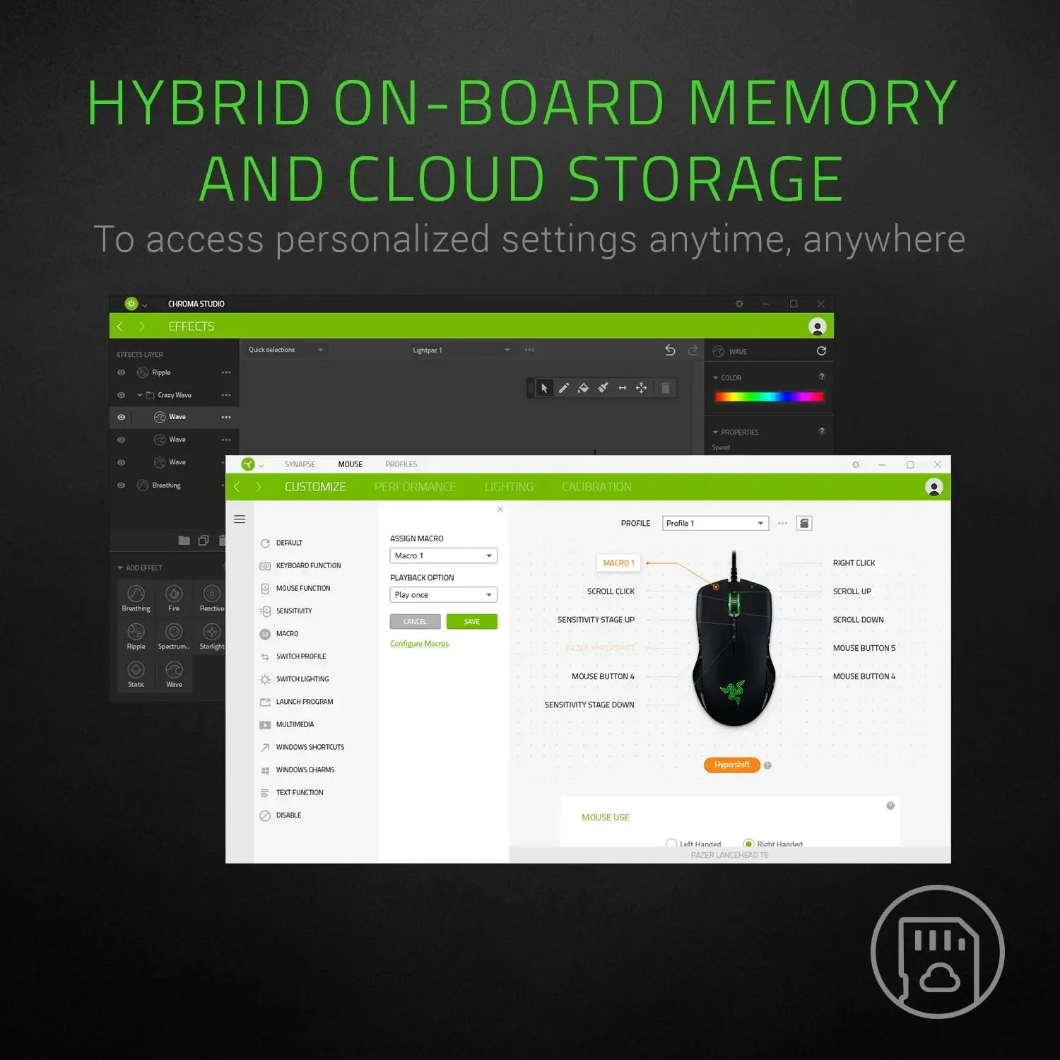 Razer Mamba Elite 5G 16000 dpi wired gaming mouse, optical sensor, 9 programmable buttons, mechanical switches, ergonomic shape