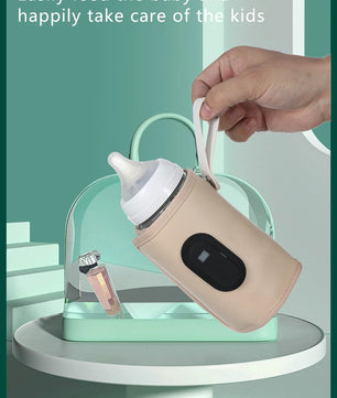 USB constant temperature heating bottle cup cover insulation artifact warm milk cover portable universal insulation cover for ou