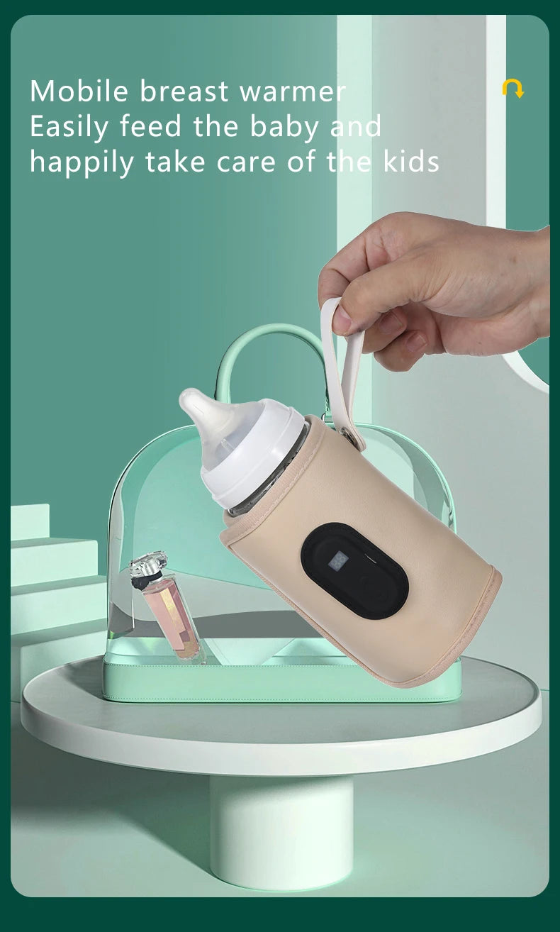 USB constant temperature heating bottle cup cover insulation artifact warm milk cover portable universal insulation cover for ou