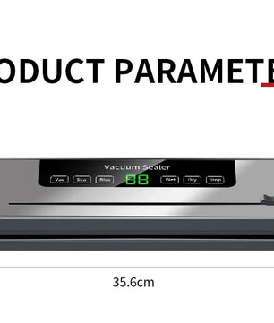 Electric Vacuum Sealer Food Storage Seal Touch Button Dry/Wet Built-in Cutter Kitchen Food Sealing Vacuum packaging machine