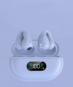 Q71 TWS Bone Conduction Bluetooth Earphones HiFi Stereo Ear Clip Earbud Sports Wireless Headphones Mini Noise Cancelling Headset