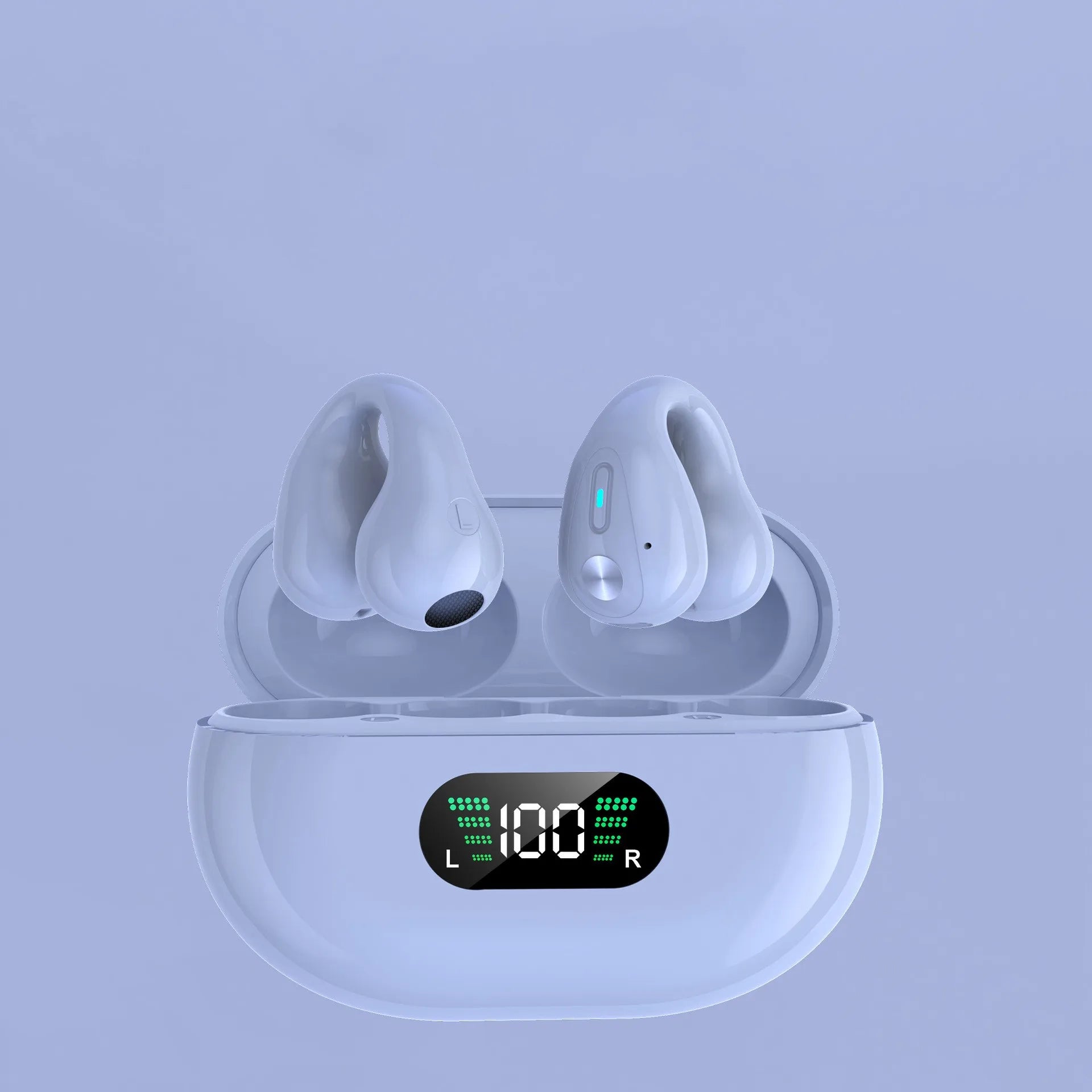 Q71 TWS Bone Conduction Bluetooth Earphones HiFi Stereo Ear Clip Earbud Sports Wireless Headphones Mini Noise Cancelling Headset