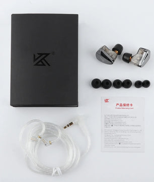 KZ AS10 PRO Earphones 5BA IEMs In-Ear Monitors HiFi Headphones Wired Earbuds with Silver-plated Cable for Audiophiles Musicians
