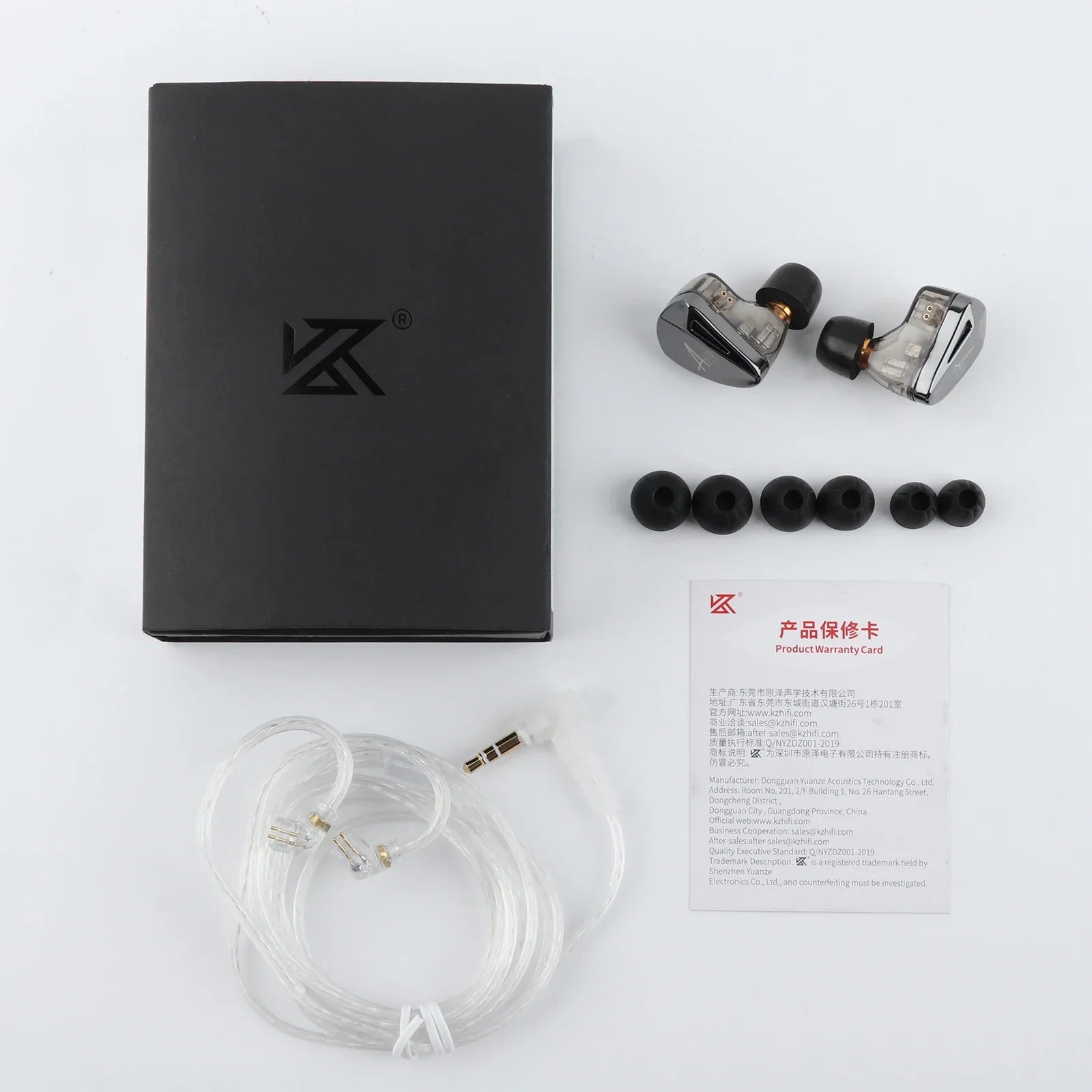 KZ AS10 PRO Earphones 5BA IEMs In-Ear Monitors HiFi Headphones Wired Earbuds with Silver-plated Cable for Audiophiles Musicians