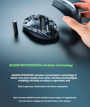 Razer Orochi V2 Wireless Bluetooth Mouse Lightweight 2 Wireless Modes 5g Mice Advanced 18k Dpi Optical Sensor Pc Gaming Mouse