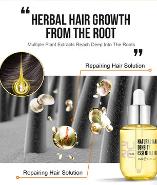 PURC Ginger Hair Growth Oil Fast Hair Loss Treatment Smoothing Repair